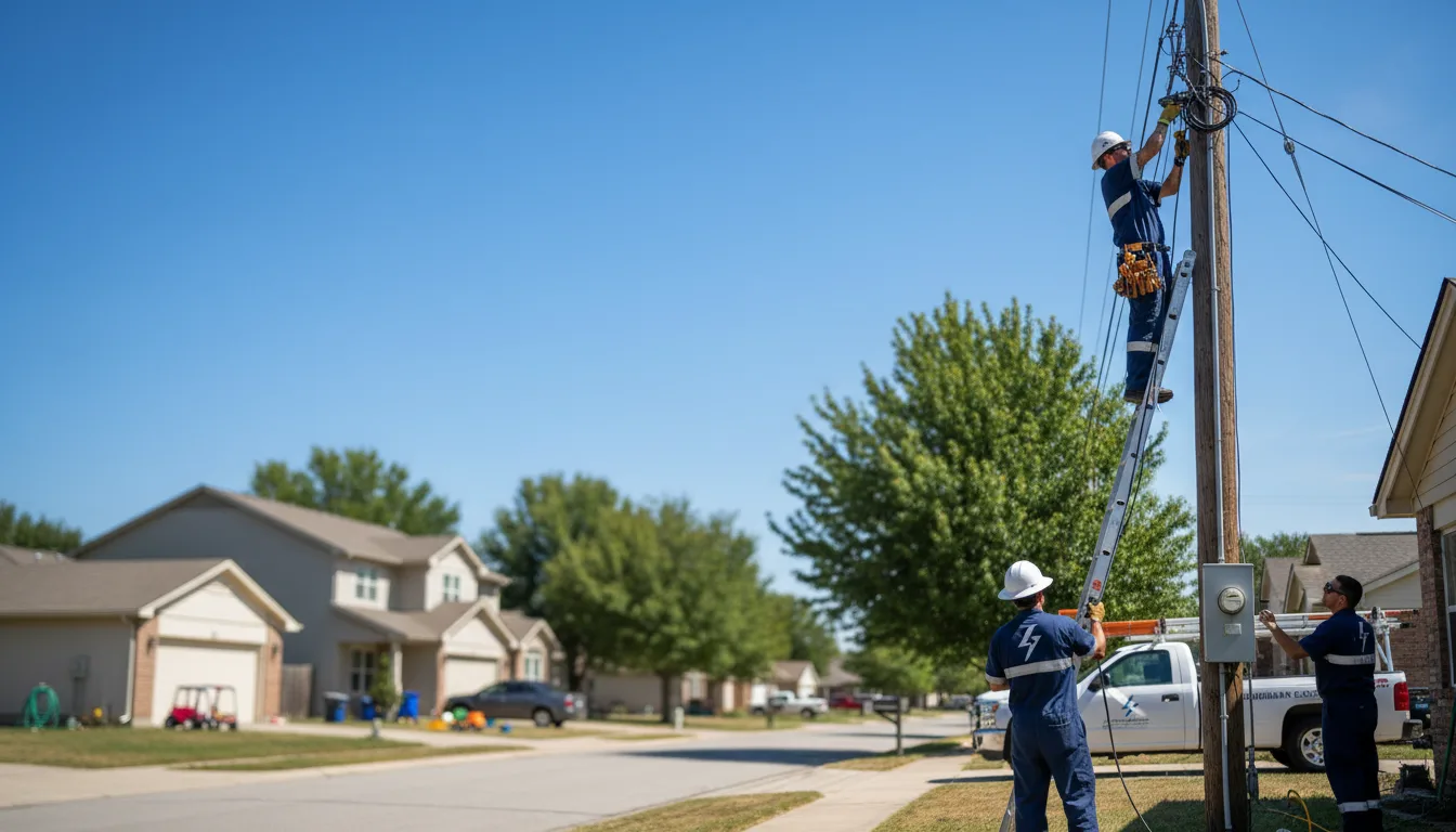 Residential electrician providing installation services in Delight, AR